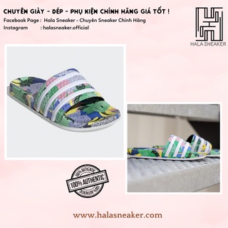 Dép chính hãng adidas adilette made in italy fw2529 - dép quai ngang nam nữ authentic slides - hala sneaker