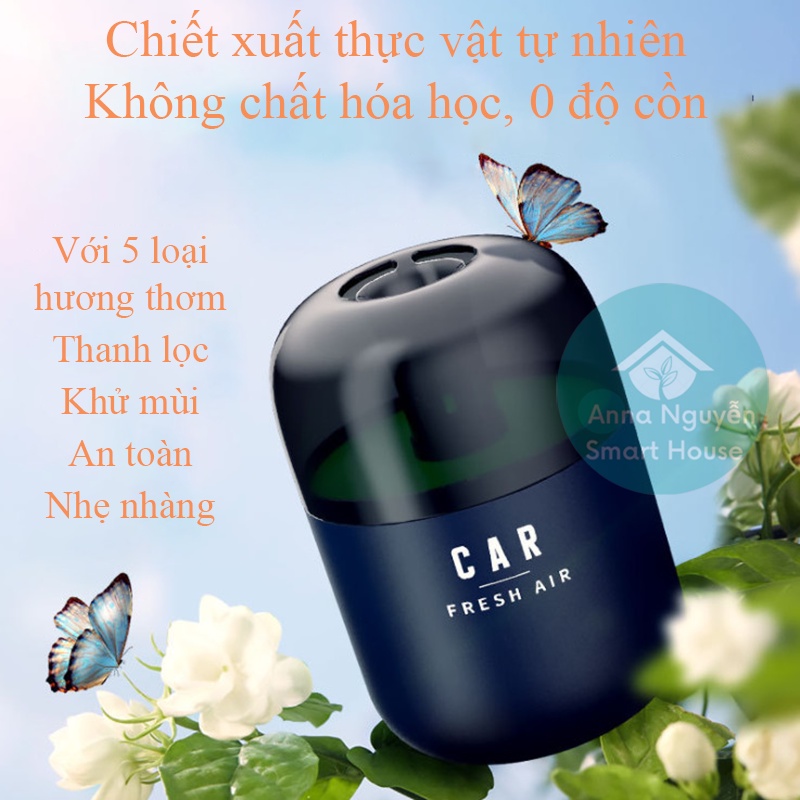 Sáp Thơm Nước Hoa Ô Tô , Khử Mùi Xe Hơi Cao Cấp - Hương liệu tự nhiên, an toàn sức khỏe