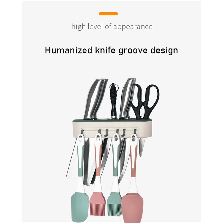 Móc Treo Dao Gắn Tường Không Cần Đục Lỗ Đa Năng Tiện Dụng Cho Nhà Bếp