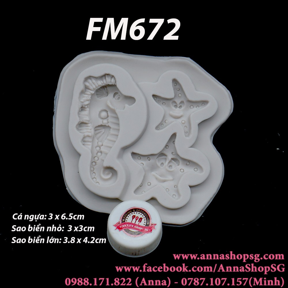 KHUÔN 2 SAO BIỂN, CÁ NGỰA FM672