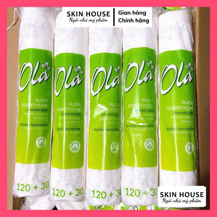 Bông Tẩy Trang OLA Cotton Pads 120+30 Miếng (150 miếng)