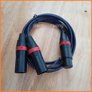 Dây canon cái ra 2 canon đực