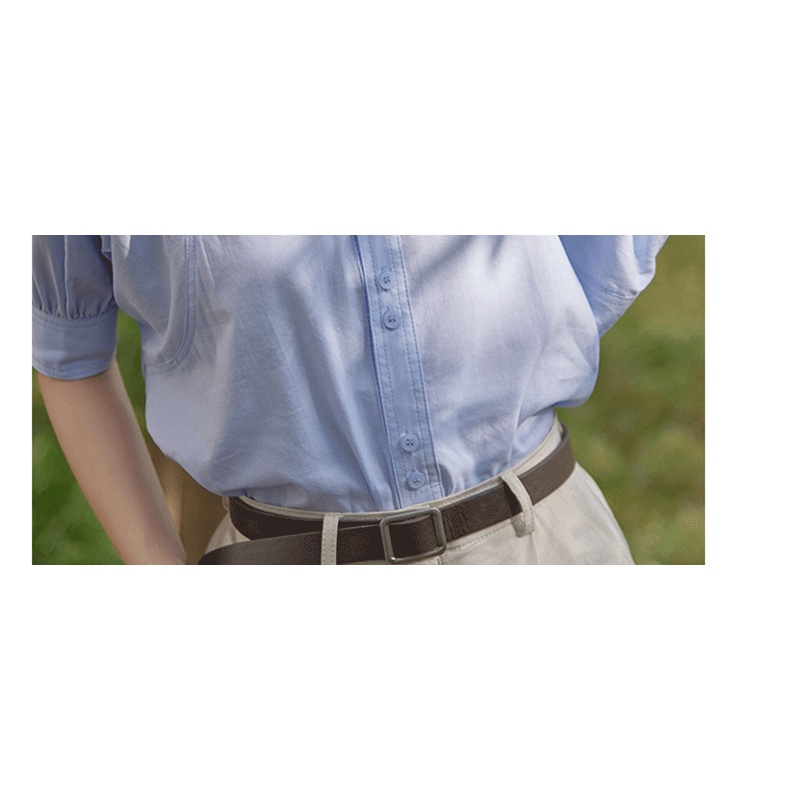 Áo Sơ Mi Chiffon Tay Ngắn Phồng Dáng Rộng Phong Cách Hong Kong Thời Trang Mùa Hè Cho Nữ