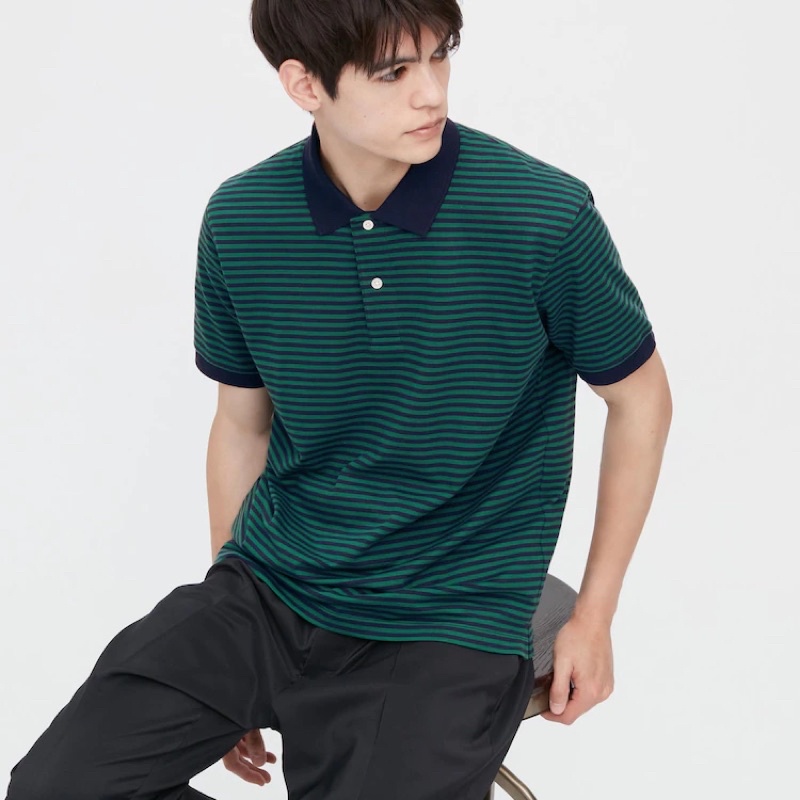 Áo polo kẻ Nam Uniqlo ( Tag Nhật - Đủ Bill)