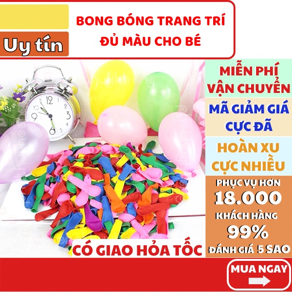 Túi 5 bong bóng đủ màu cho bé yêu 🎈 FREESHIP 🚛 Có video thật 🎥 Túi 5 bong bóng nhỏ đủ màu - Phát Huy Hoàng