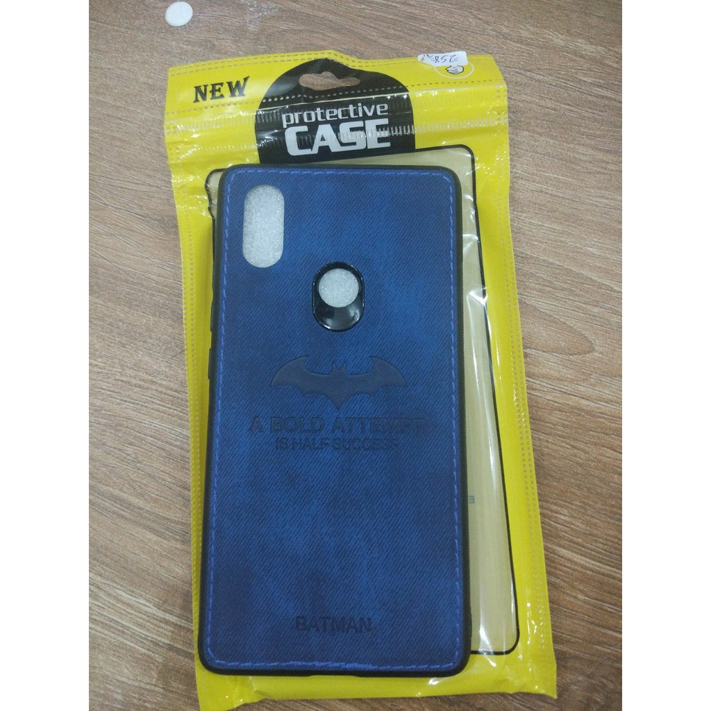 Ốp lưng Xiaomi Mi 8 pro họa tiết vải Jean cao cấp