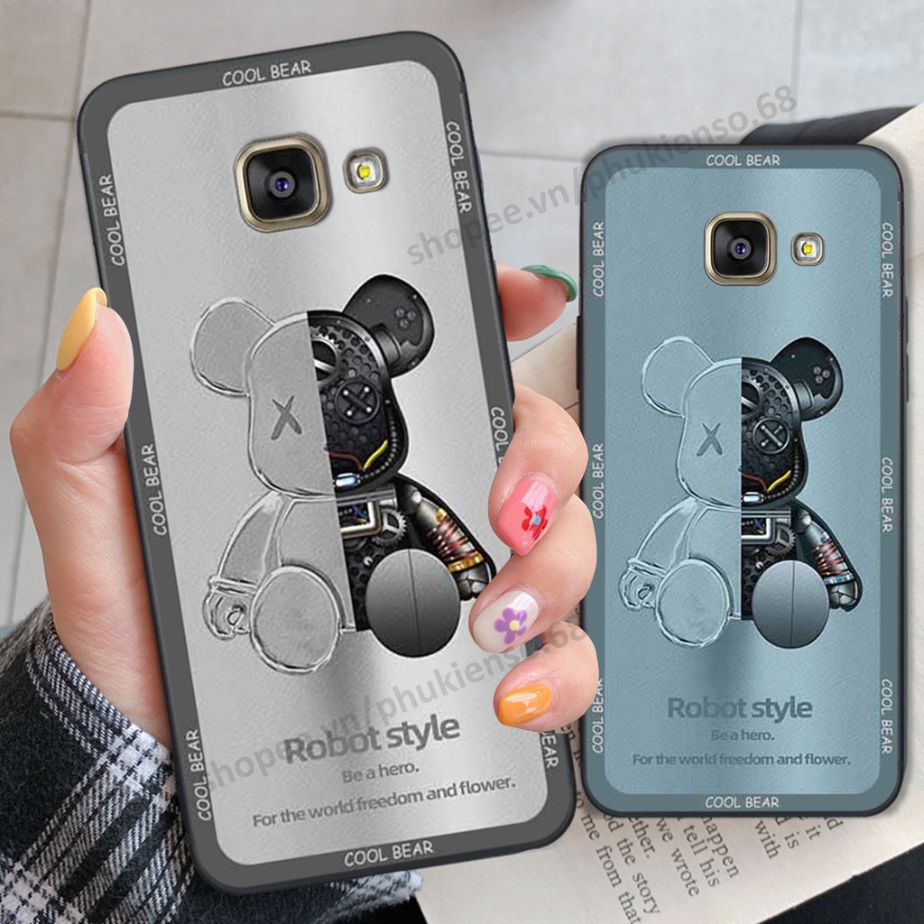 Ốp lưng điện thoại Samsung A9 Pro in hình gấu bear, kaws, doremon thời trang, ốp lưng cao cấp chất lượng