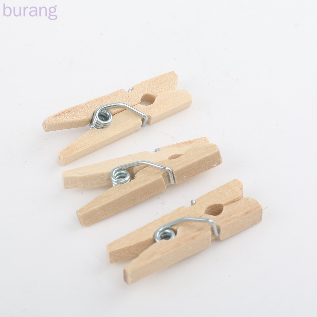 Bộ 50 Kẹp Gỗ Nhỏ 25mm Đơn Giản Tiện Dụng