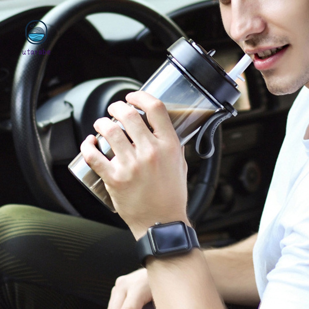 Bình nước có hai ngăn ống hút 420/600ml