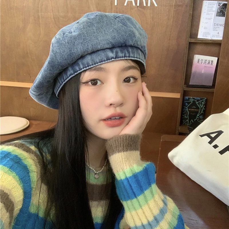 Mũ nồi MG STUDIO denim trẻ trung thời trang