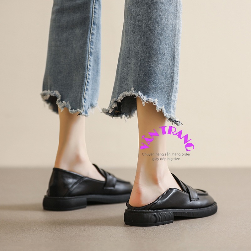 Giày lười big size nữ da mềm có từ size 35-43 G70350