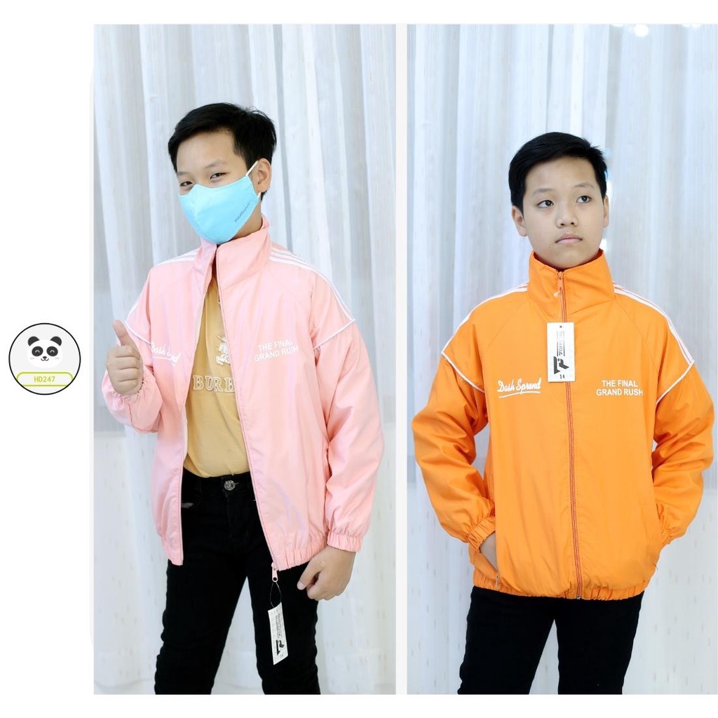 Áo khoác trẻ em bé gái bé trai unisex size đại form 14 42kg HD247 0324
