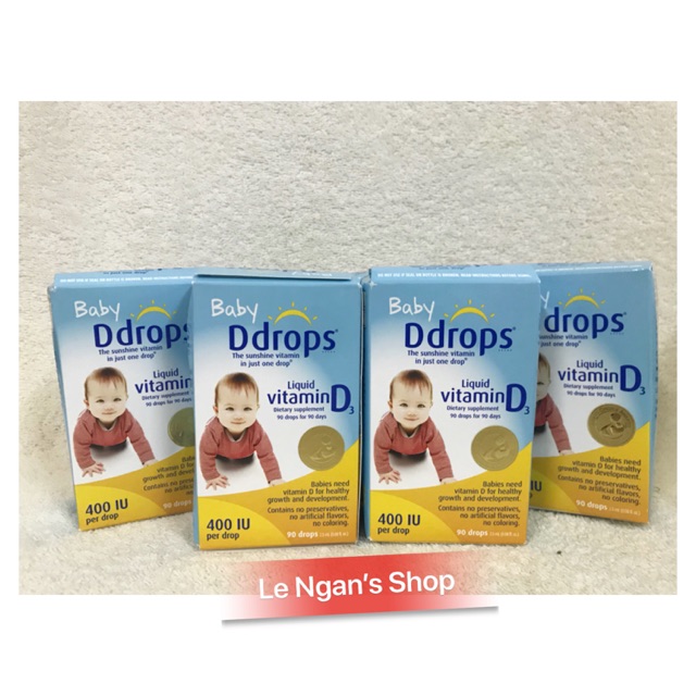 [Hàng Mỹ bay Air có Bill] Vitamin D3 Baby Ddrops 2.5ml