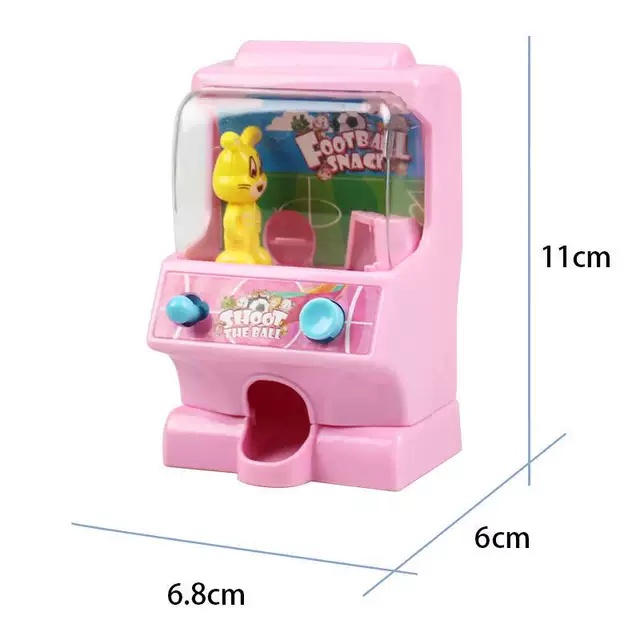[ Quà tặng trẻ em ] Máy làm kẹo mini/ máy thỏ đá bóng / Máy jackpot mini may mắn vui nhộn cho bé tặng kèm kẹo