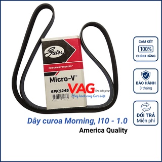 [Chính hãng] Dây Curoa 5PK1245 Hyundai i10, Kia Morning 1.0 chính hãng Gates - Mỹ