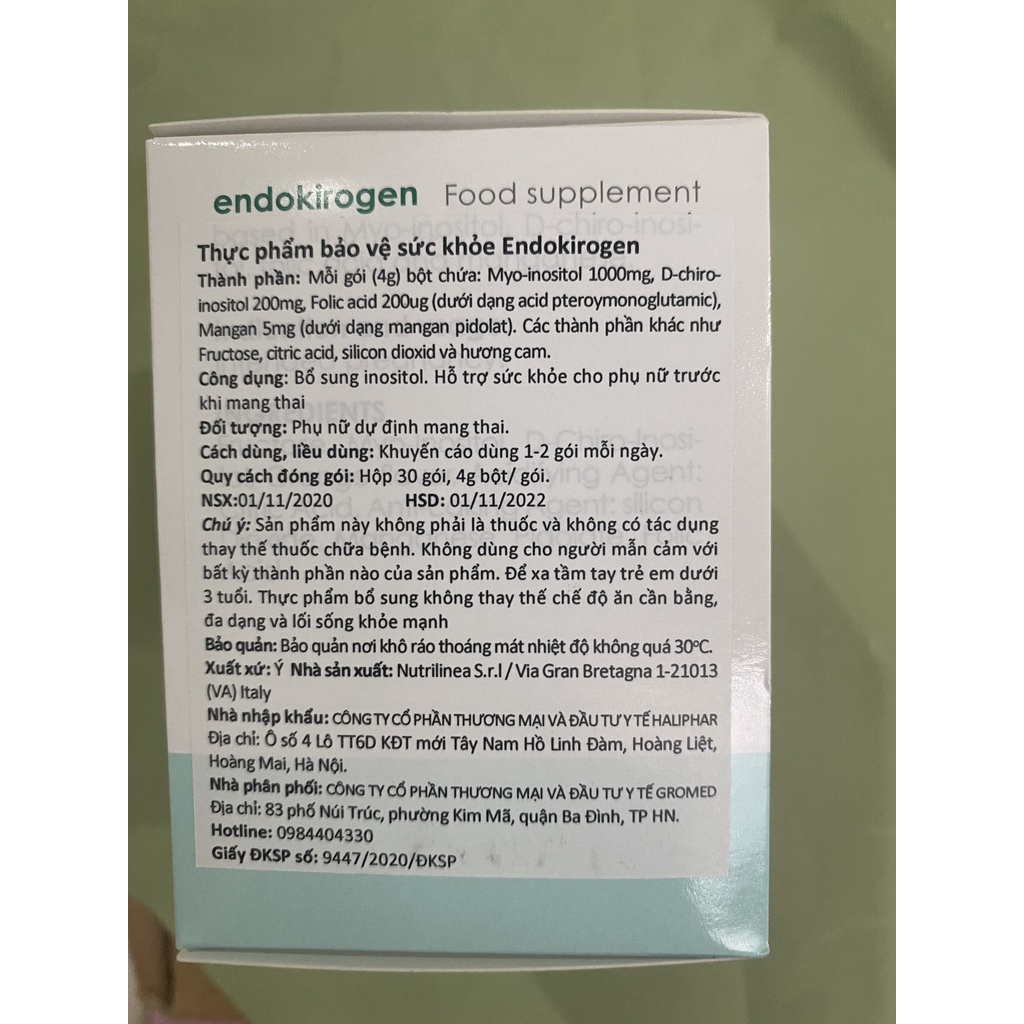 Endokirogen- Bổ trứng, tăng cường khả năng thụ thai cho phụ nữ buồng trứng đa nang