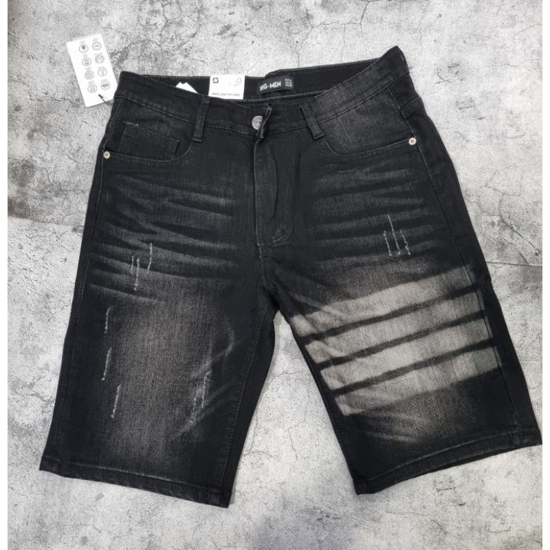Quần short jean nam bigsize rách xé vẩy sơn thời trang < 125kg mặc đẹp | BigBuy360 - bigbuy360.vn