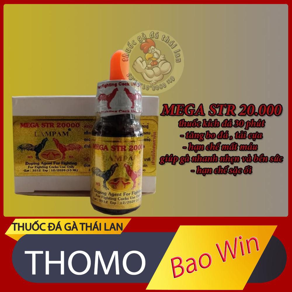 mega str 20000 T.h.u.ốc nhỏ kích đá 30 phút [thuốc gà đá thomo]