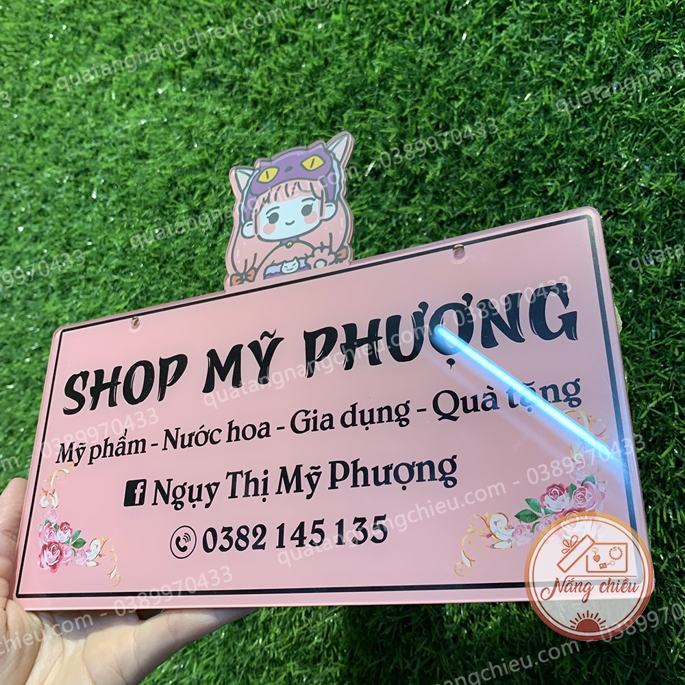 Biển hiệu mica Decor shop bán hàng - Thiết kế theo yêu cầu - Công cụ chống trộm ảnh giá cực rẻ