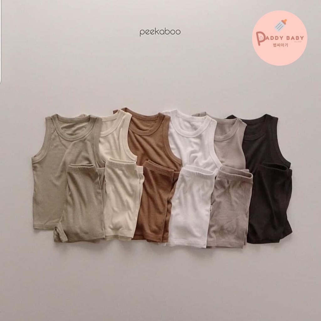 Bộ suit ice Peekaboo chính hãng nội địa Hàn cho bé