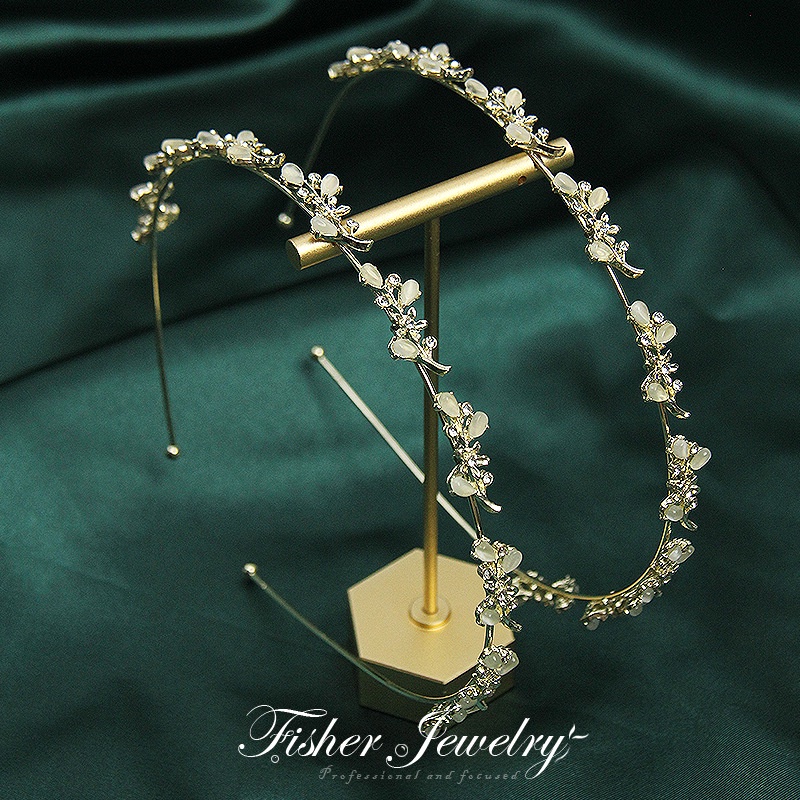 Băng Đô Kim Loại Mỏng Hình Mắt Mèo Đính Đá Phong Cách Retro Siêu Đẹp