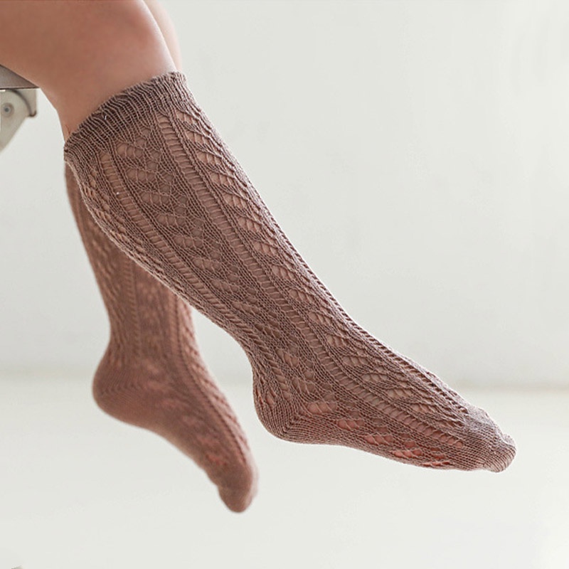 Vớ Lưới Cao Cổ Thiết Kế Thoáng Khí Thời Trang Mùa Hè Dành Cho Bé