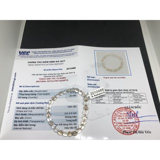 Vòng tay Rutilated nâu đỏ