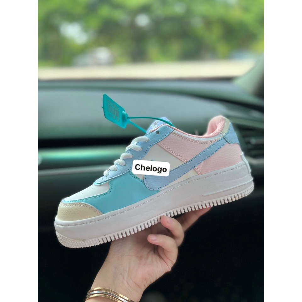 Giày thể thao Ni.ke af1 xanh vàng, giày sneaker xanh vàng full billbox