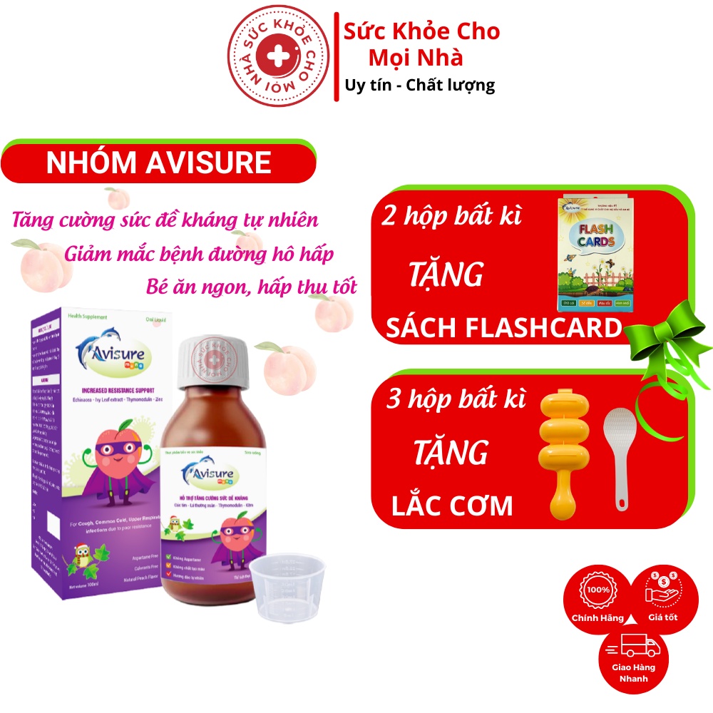 Avisure Muno Tăng Sức Đề Kháng Tự Nhiên Cho Bé ,Giúp Bé Khỏe Mạnh Chai 100ml