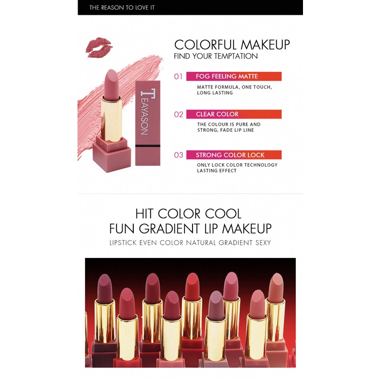 Mới Đặt Hộp 12 Màu Ống Vuông Sexy Màu Đỏ Son Môi Matte Lipstick Màu Bí Ngô Matte Màu Bẩn Màu Cam