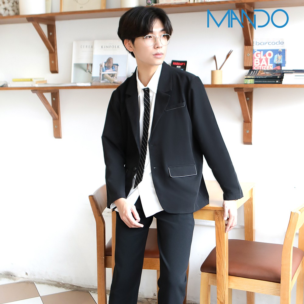 Áo Blazer Nam MANDO Áo Khoác Nhẹ Phong Cách Hàn Quốc Thời Trang NamThiết Kế Thanh Lịch Dễ Phối AVN004 | BigBuy360 - bigbuy360.vn