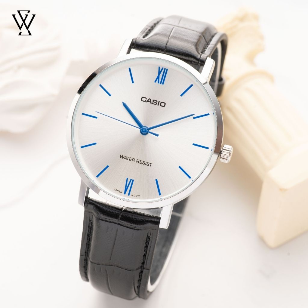 Đồng Hồ Quartz Nam Casio WATCHSTORE MTP-VT01L-7B1 Thiết Kế Mặt Kính Khoáng 40mm Chống Nước, Dây Da Bền Bỉ