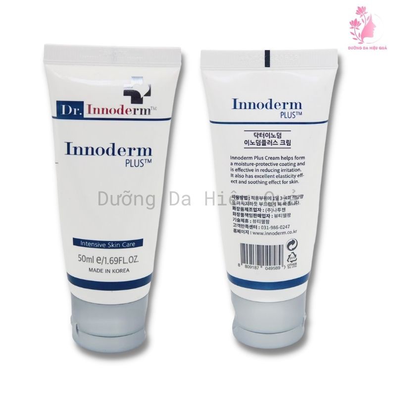 Kem dưỡng phục hồi da hư tổn, da mỏng yếu và phục hồi da sau peel Innoderm Plus