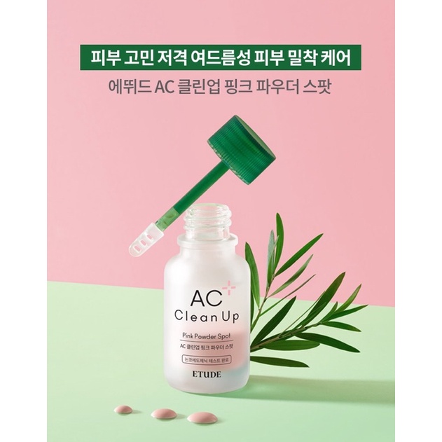 [Có bill]Chấm mụn Etude house AC clean up pink powder spot