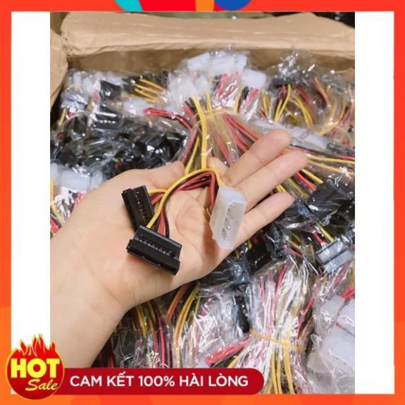 Cáp chuyển nguồn 1 ATA - Molex 4 Pin Ra 2 SATA