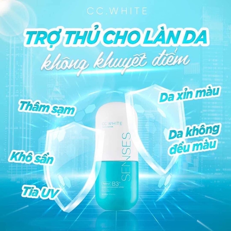 [Chính hãng] Body cấy trắng SENSES - Mỹ phẩm cc white chính hãng