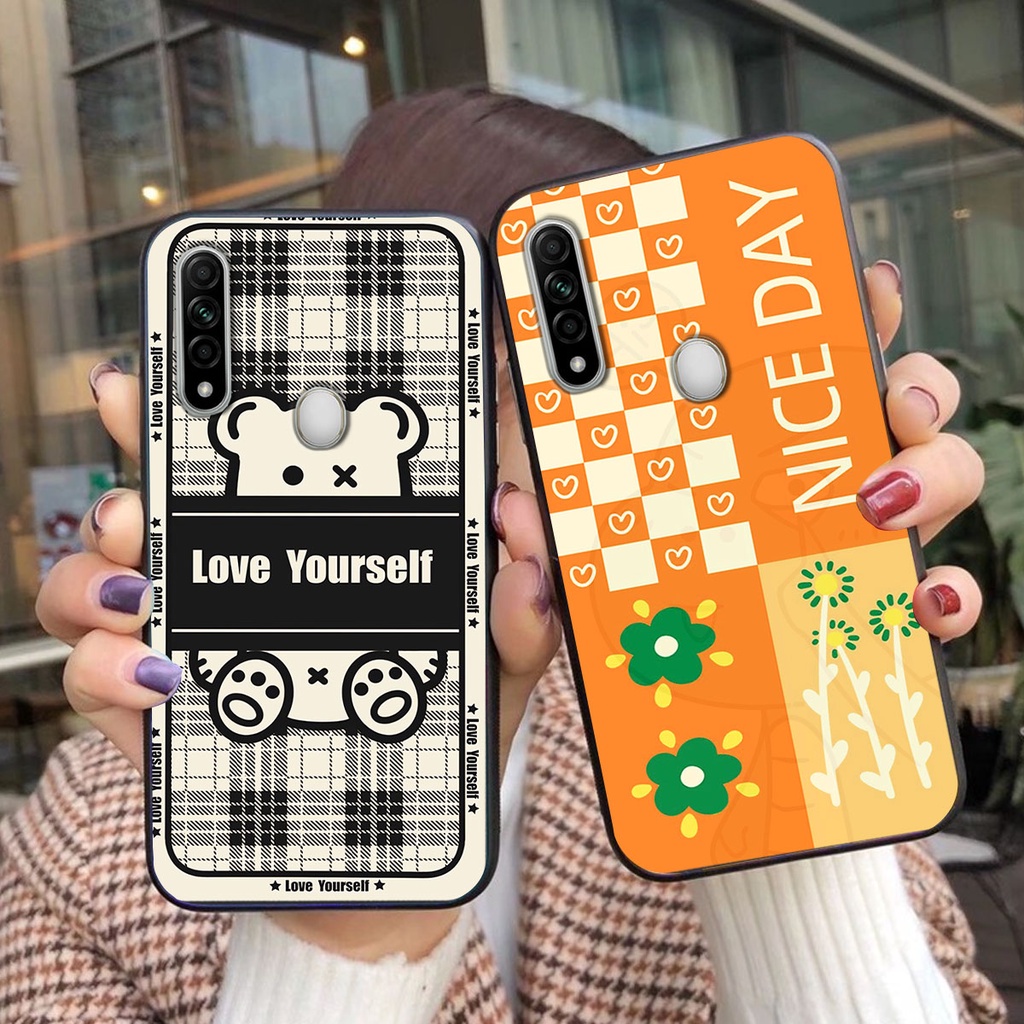 Ốp lưng Oppo A31 happy day, gấu bear dễ thương - BỀN - ĐẸP -BAO GIÁ TOÀN THỊ TRƯỜNG
