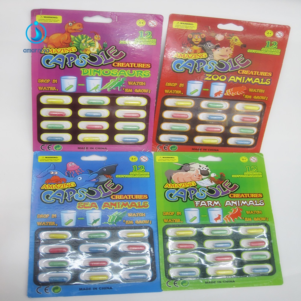 Set 12 Đồ Chơi Viên Nén Nước Bằng Xốp Cho Bé