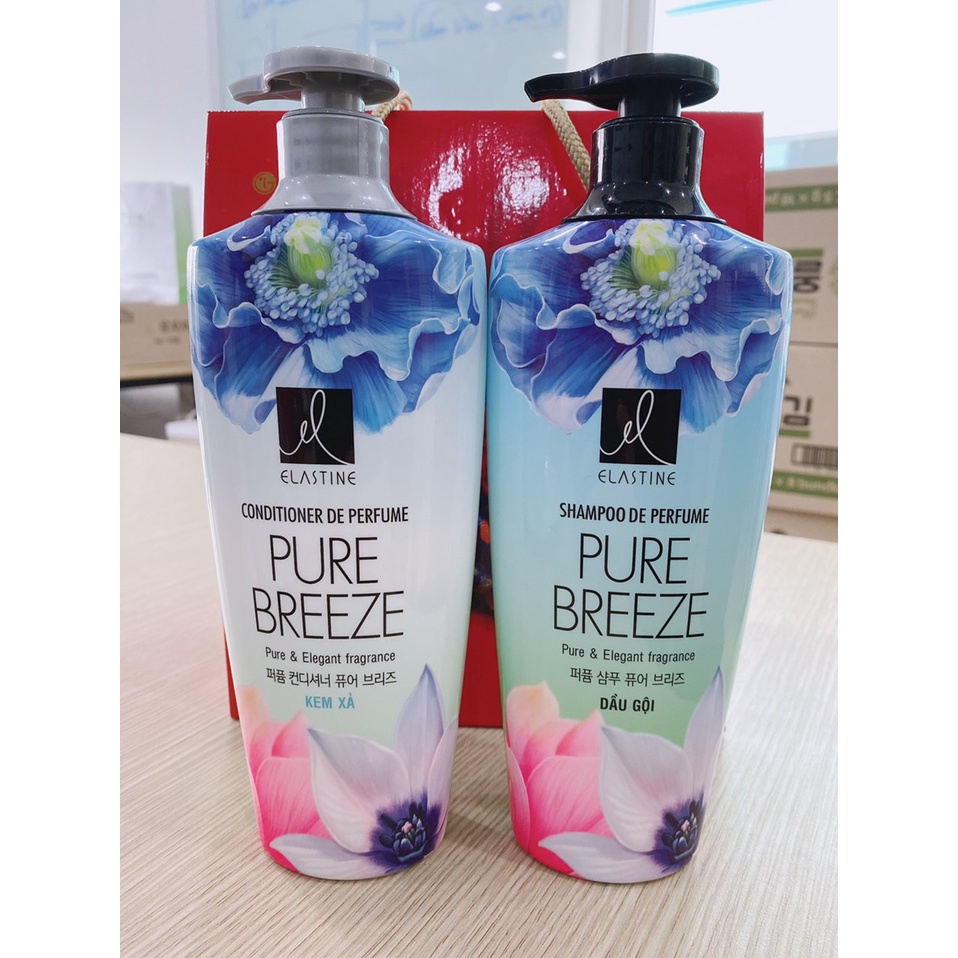 KEM XẢ PUREBREEZE HƯƠNG HOA HỒNG & LINH LAN HÀN QUỐC 600ML