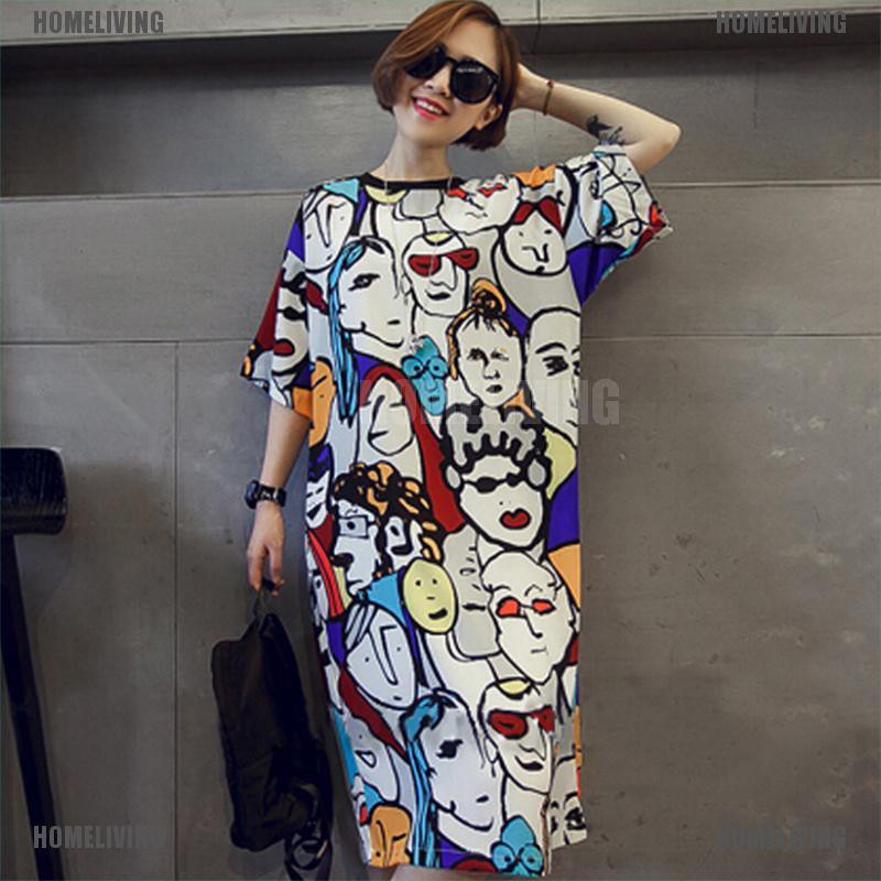 Đầm Đi Biển Dáng Rộng In Họa Tiết Phong Cách Boho Quyến Rũ Cho Nữ