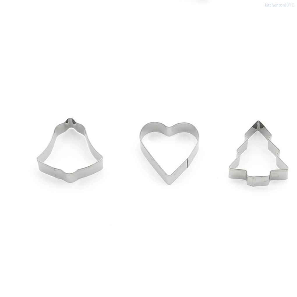 Set 10 khuôn cắt bánh quy bằng thép không gỉ nhiều kiểu dáng dễ thương cho nhà bếp