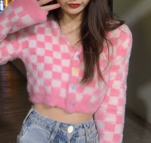 [CÓ SẴN]Áo croptop lông mùa đông phong cách ulzzang Hàn Quốc Quảng Châu xinh giá rẻ