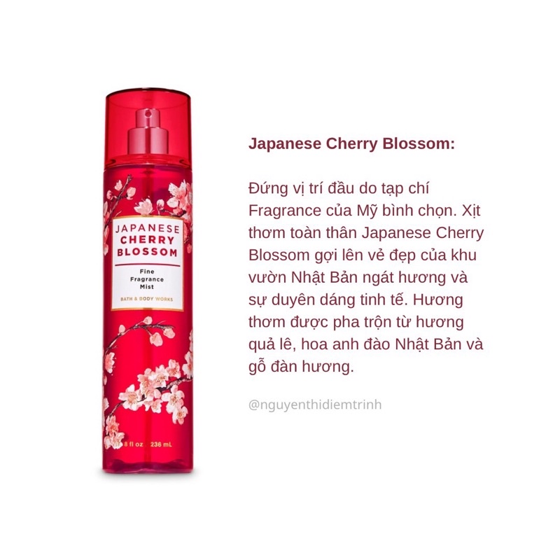 Link 2 Xịt thơm Bath & Body Work 10ml