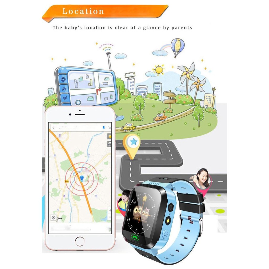 [GPS Vệ tinh] Đồng hồ định vị trẻ em GPS SmartWatch ECO S8 Có Camera và nghe gọi 2 chiều.