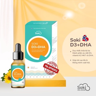 Vitamin D3 Soki D3 - Bổ sung dha , bổ sung D3