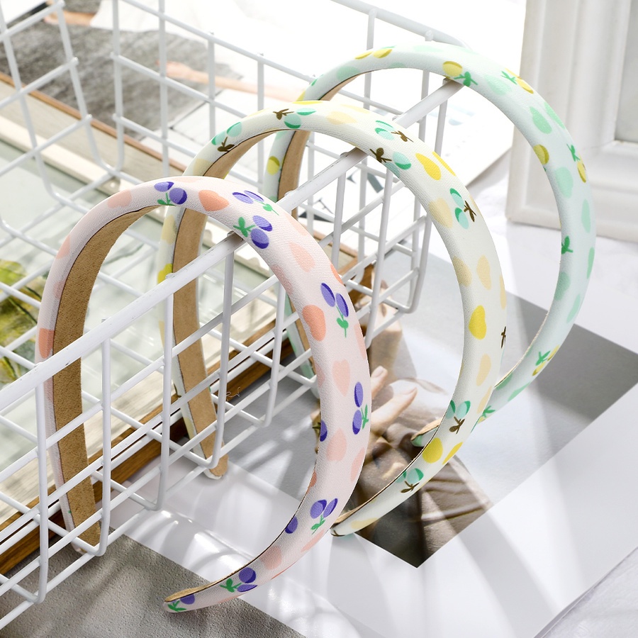 Băng Đô Cài Tóc In Họa Tiết Hoa Dễ Thương Phong Cách Hàn Quốc Cho Nữ