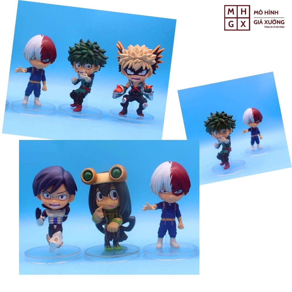 Mô Hình Học Viện Siêu Anh Hùng 5 nhân vật Deku ,Lida Tenya ,Todoroki Shoto ,Bakugo Katsuki ,Asui figure my hero academia