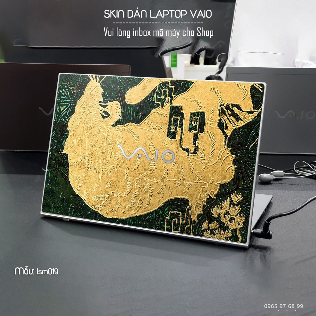 Skin dán Laptop Sony Vaio in hình Hổ Toạ Sơn - lsm019 (inbox mã máy cho Shop)