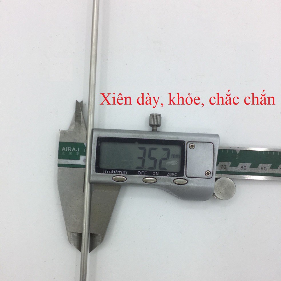 Xiên que TopV 42cm, phù hợp bếp TopV V5M và V5S, Inox cao cấp, không gỉ, xiên nướng inox, siêu bền, xiên que nướng