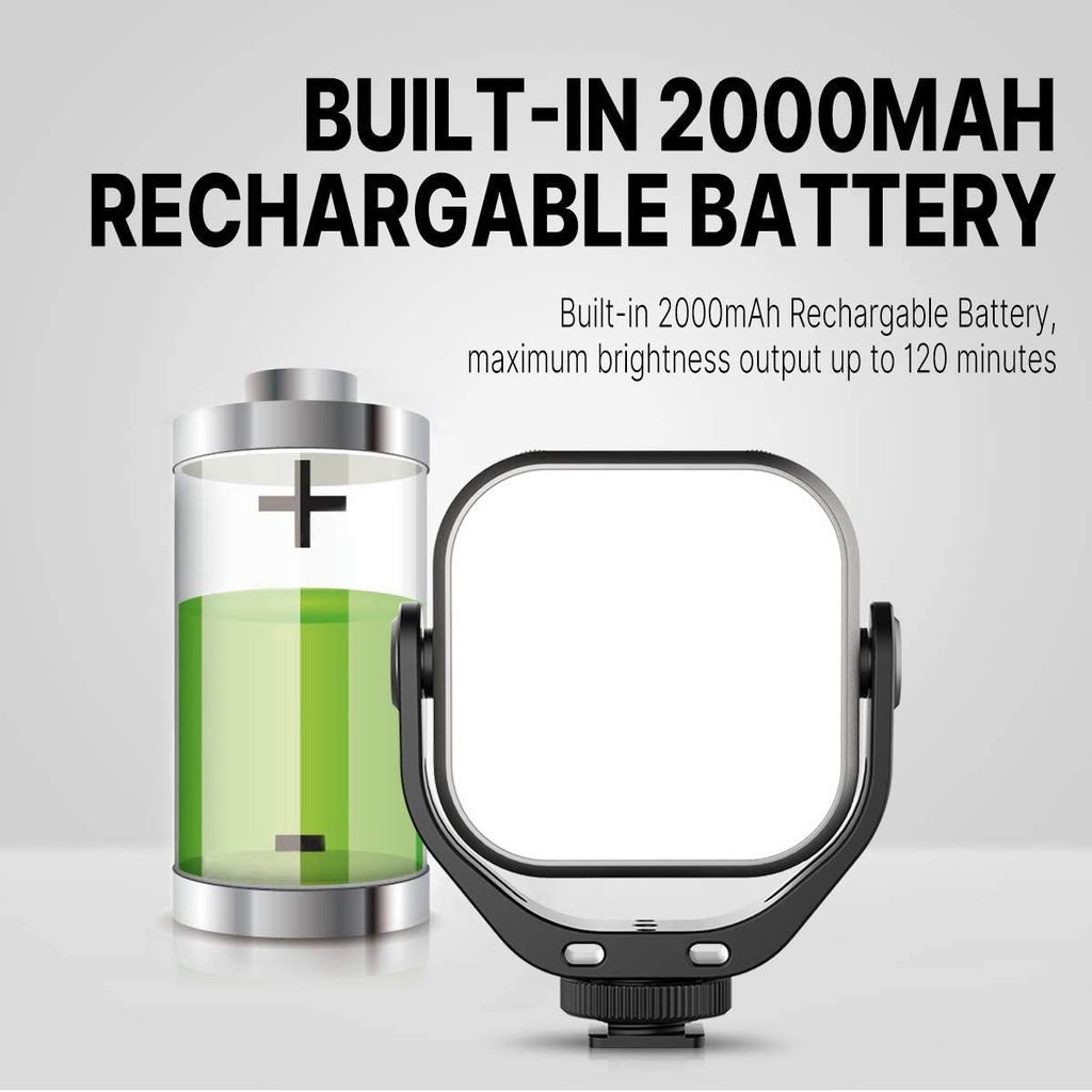 ULANZI VIJIM VL66  - Đèn LED Xoay 360 Độ, Tích Hợp Pin 2000mAh Có Thể Sạc Lại - Hàng Chính Hãng